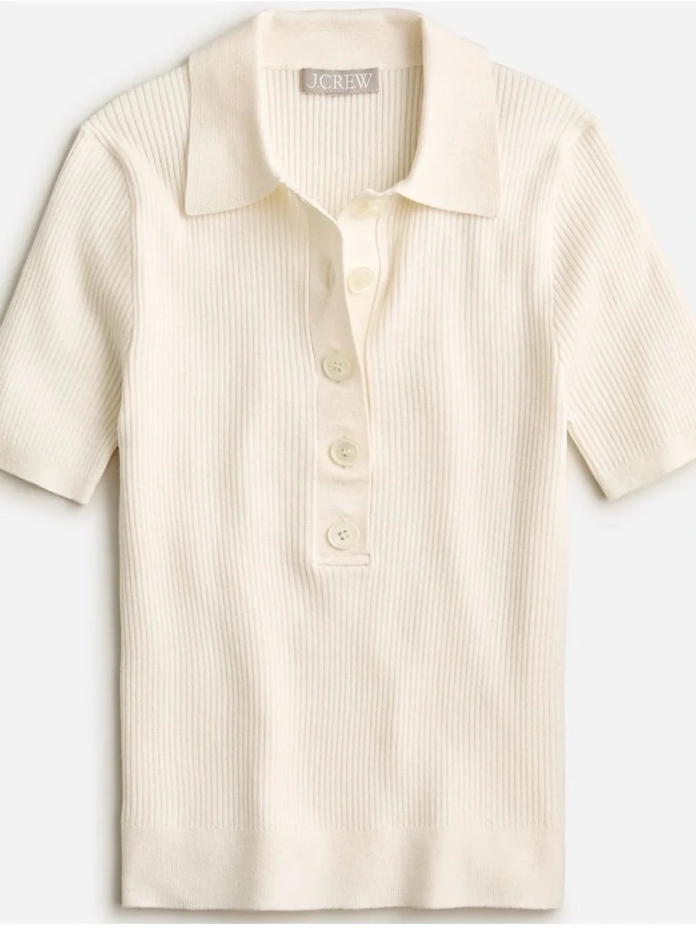 J Crew TENCEL™ lyocell-blend short-sleeve polo shirt Women’s Size 2XL XXL Preppy